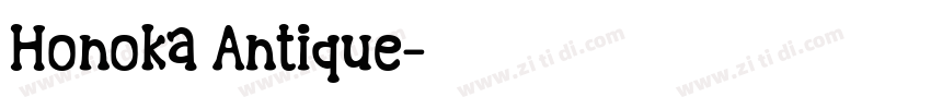 Honoka Antique字体转换